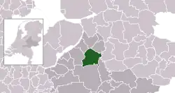 Highlighted position of Epe in a municipal map of Gelderland