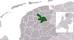 Location of Tytsjerksteradiel