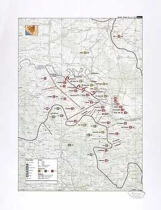 Battle of Orašje map