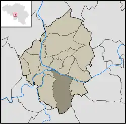 Location in the municipality of Charleroi