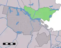 Amsterdam-Noord (green) as part of Amsterdam