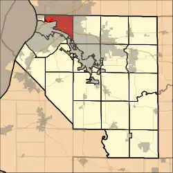 Location in St. Clair County