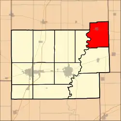 Location in Coles County