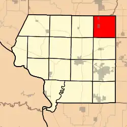 Location in Jackson County
