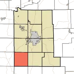 Location in Monroe County