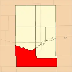 Location in Kearny County