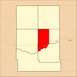 Location in Kearny County