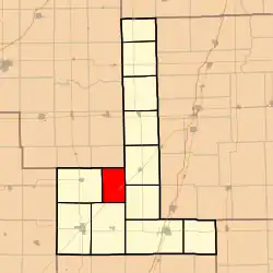 Location in Ford County