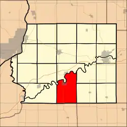 Location in Whiteside County