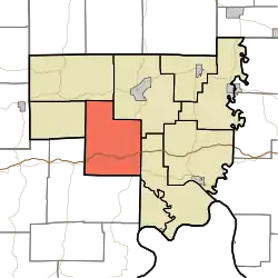 Location of Union Township in Crawford County