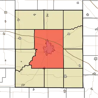 Location in Montgomery County