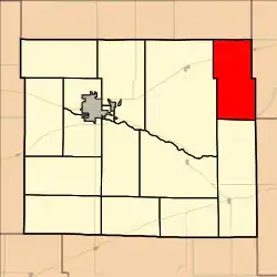 Location in Ford County