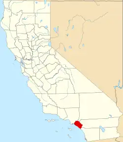 State map highlighting Orange County