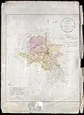 Map of Delhi District surveyed 1824–26, 1830–32, and 1840, recompiled in 1848 (part 2)