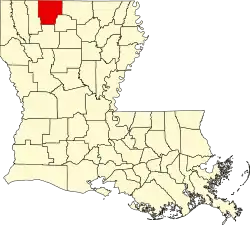 Location within the U.S. state of Louisiana