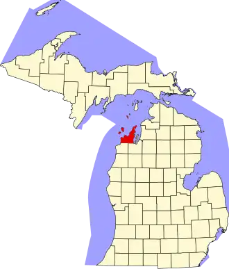 Leelanau County map