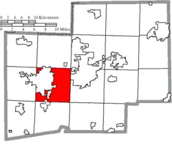 Location of Perry Township in Stark County