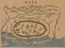 Taiwan County (modern Tainan) in 1747