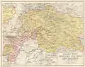 Map of the North-West Frontier Province and Kashmir from The Imperial Gazetteer of India (1907-1909)