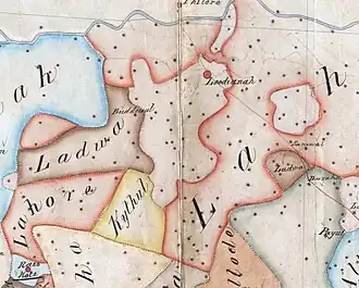 Ladwa State northern exclaves, in the Ludhiana District near Sanewal & Buddowal enclave.