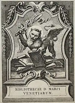 eighteenth-century engraving of ex libris