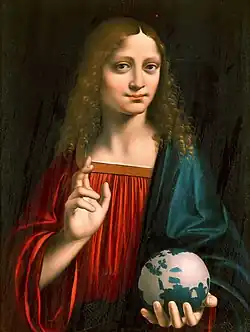 Marco d'Oggiono, Salvator Mundi (c. 1500), Galleria Borghese, Rome.