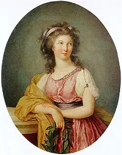 Portrait of a girl in neoclassical dress, 1789