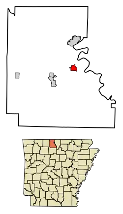 Location in Marion County, Arkansas