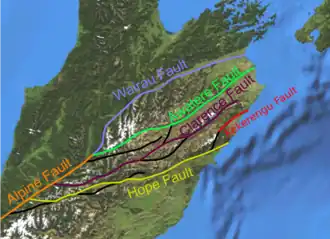 map Marlborough fault system