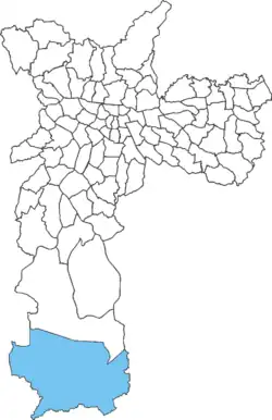 Location of Marsilac in São Paulo