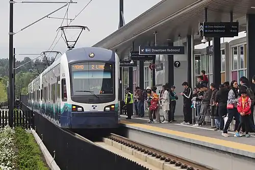 Marymoor Village, a surface station on the 2 Line