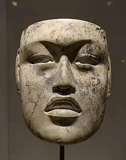 Mask; c. 900–500 BC; jadeite; Dallas Museum of Art (Dallas, Texas, US)