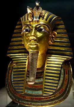 Tutankhamun's mask, c. 1323 BCE, Egyptian Museum