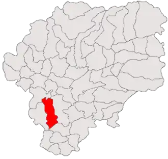 Location in Bistrița-Năsăud County