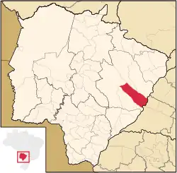 Location in Mato Grosso do Sul state