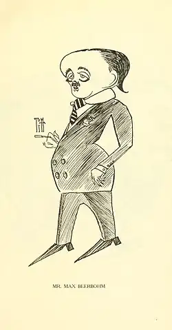 Caricature of Max Beerbohm