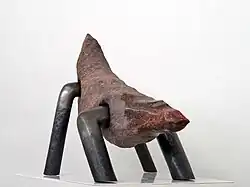 “Counteranimal”. 2017, h = 50 cm, cast iron, granite