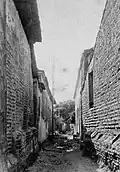 Maze passageways in the layout of Camagüey, photo of 1889.
