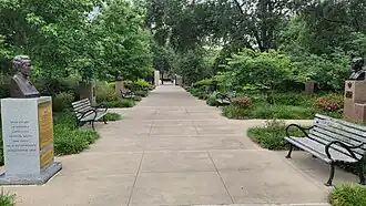 Hawkins Sculpture Walk, looking north