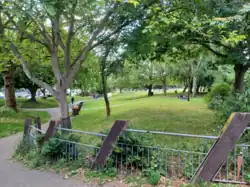 Meanwhile Gardens from the east, summer 2024