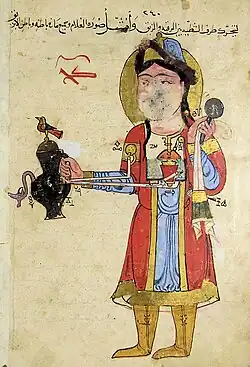 Mechanical Turkic servant. Amid, modern-day Diyarbakır, Turkey, 1206 (Ms. Ahmet III 3472).[21]