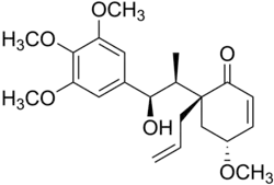 Chemical structure of megaphone