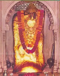 Idol of Hanuman at the main shrine