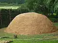Covered with loam, ready for firing
