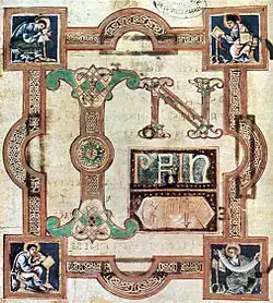 In principio from the start of the Gospel of John, 9th century