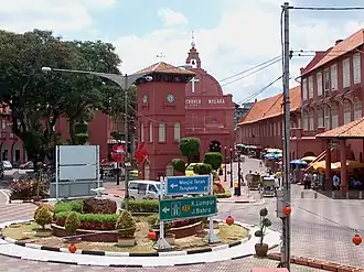 Red Square showing Stadthuys and Christ Church.