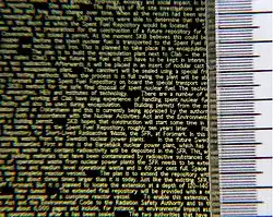 Example of the ceramic microfilm