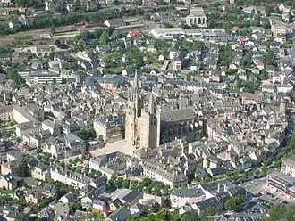 A general view of the cathedral and surrounding buildings