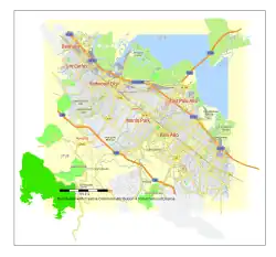 Menlo Park street map, California