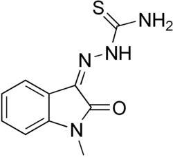 Skeletal formula of methisazone